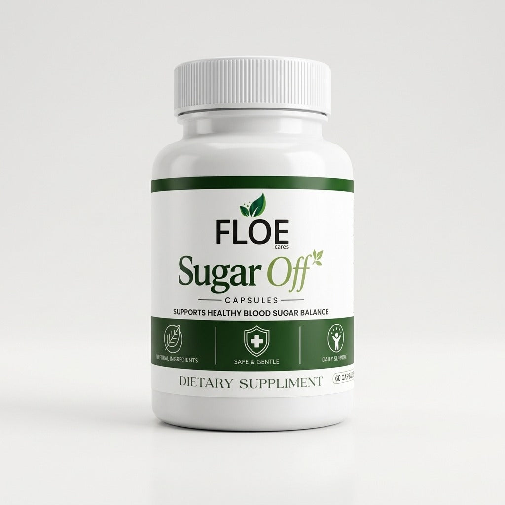 FLOE Cares Sugar Off – Natural Blood Sugar Support Capsules