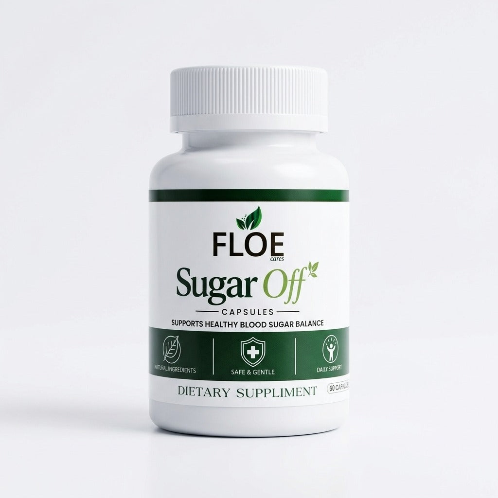 FLOE Cares Sugar Off – Natural Blood Sugar Support Capsules